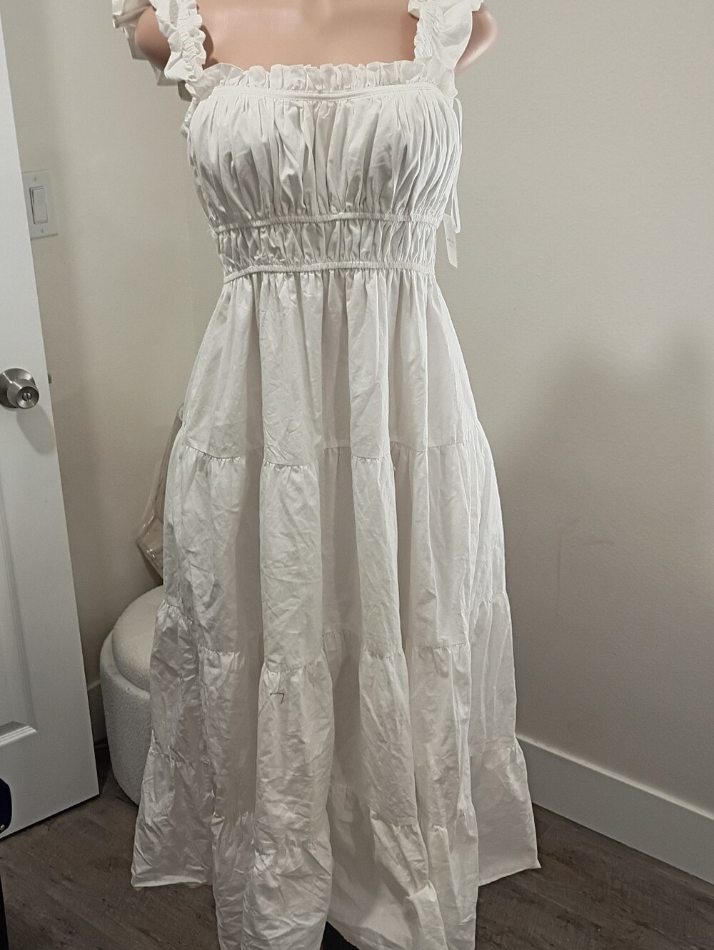 Altard State Dress Nwt Ruffle Strap Smocked Maxi Dress - Picture 5 of 9